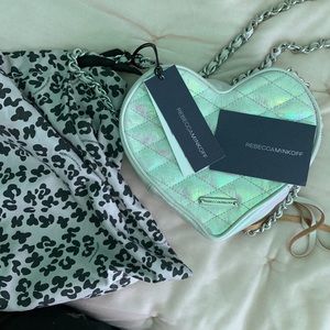 Rebecca Minkoff iridescent heart bag